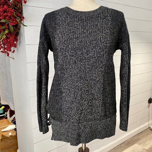 All Saints Lace Jumper Tie Side Sweater Wool Sz S - Picture 2 of 11
